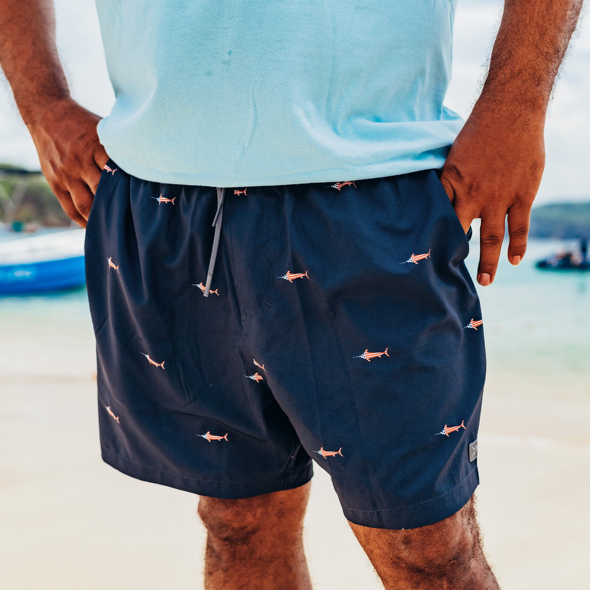 Mens AFTCO Strike Swim Shorts