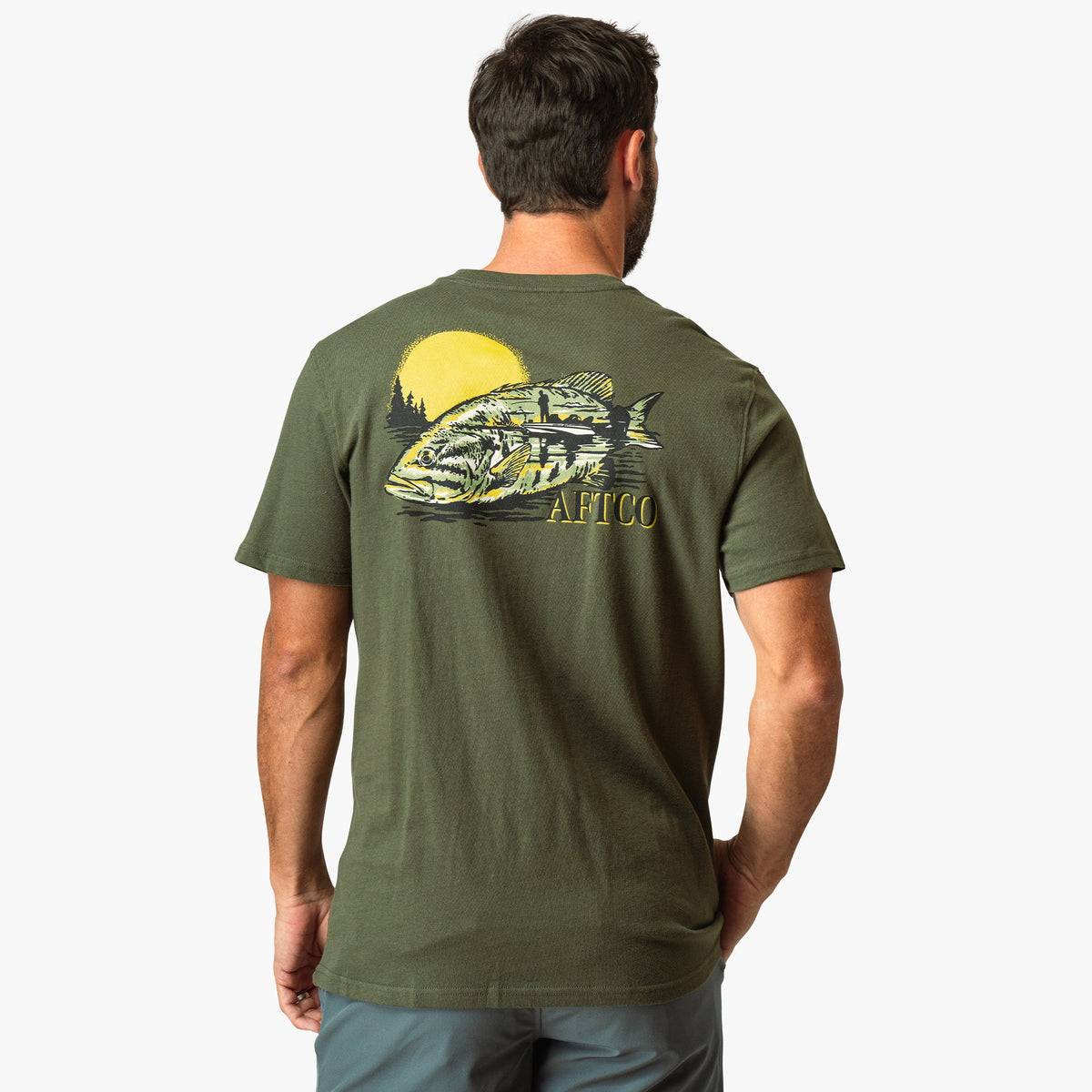 Mens AFTCO Reflection Short Sleeve Fishing T-Shirt