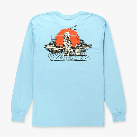Mens AFTCO Bucket Long Sleeve Fishing Tee Shirt