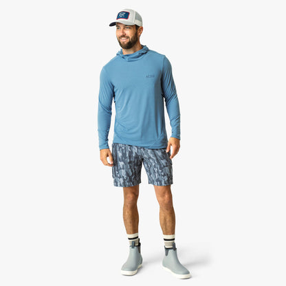 Mens AFTCO Tailwind Long Sleeve Hooded Sun Protection Shirt
