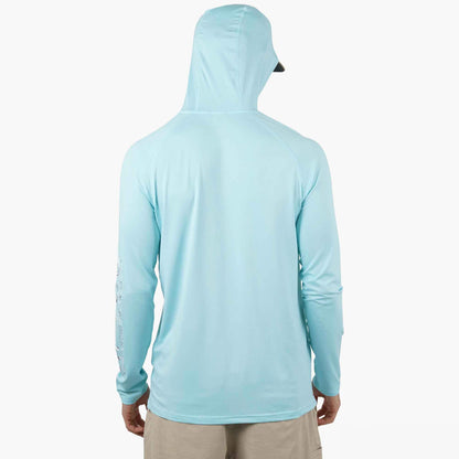 Mens AFTCO Samurai Long Sleeve Sun Protection Hoodie