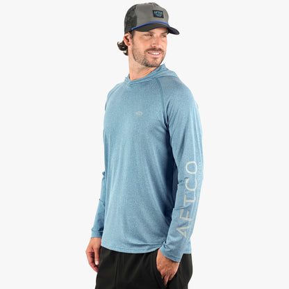Mens AFTCO Samurai Long Sleeve Sun Protection Hoodie
