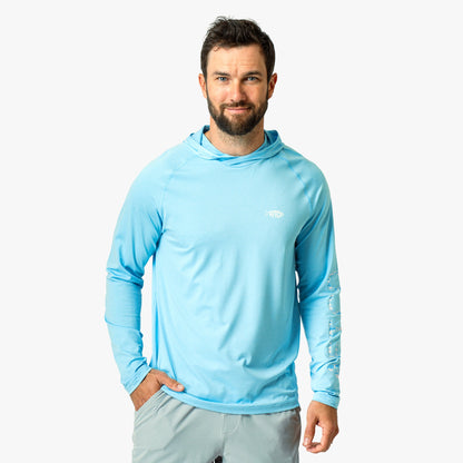 Mens AFTCO Samurai Long Sleeve Sun Protection Hoodie