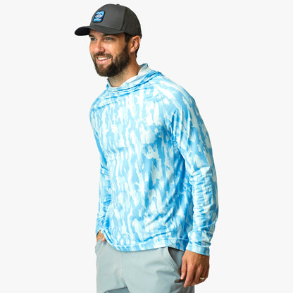 Mens AFTCO Adapt Phase Change Hooded Fishing Shirt