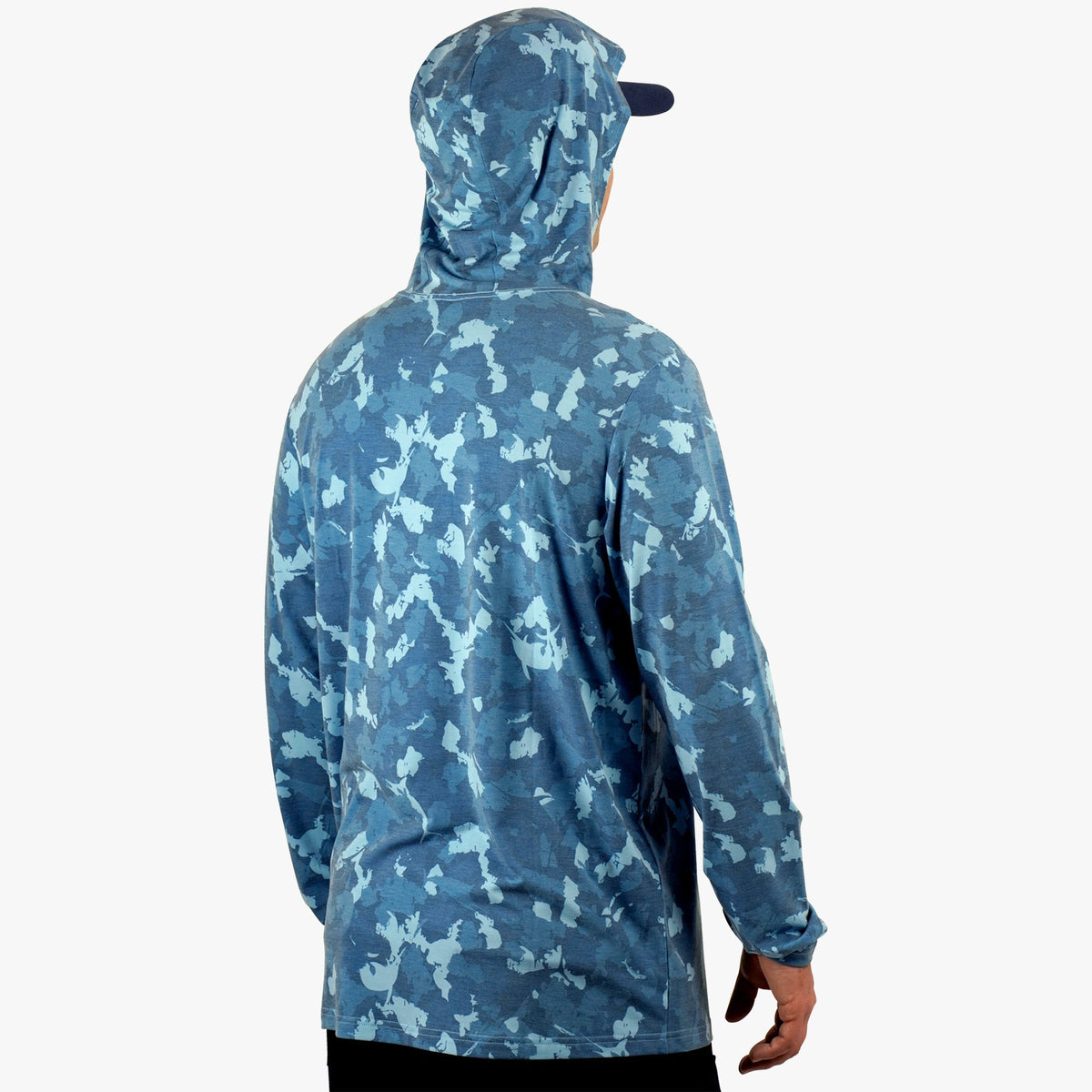 Mens AFTCO Ocean Bound Hooded Performance Shirt