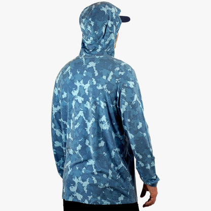 Mens AFTCO Ocean Bound Hooded Performance Shirt