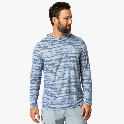 Mens AFTCO Ocean Bound Hooded Performance Shirt