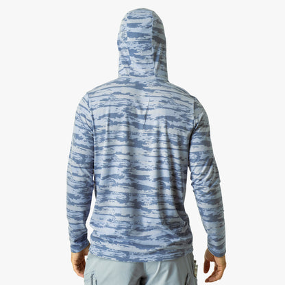 Mens AFTCO Ocean Bound Hooded Performance Shirt