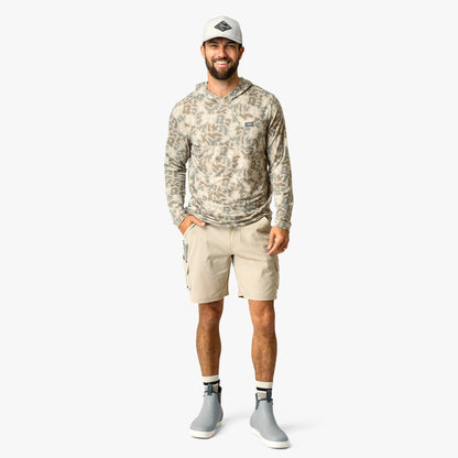 Mens AFTCO Ocean Bound Hooded Performance Shirt