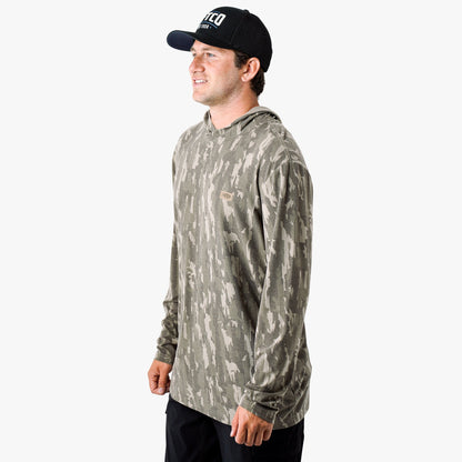 Mens AFTCO Ocean Bound Hooded Performance Shirt