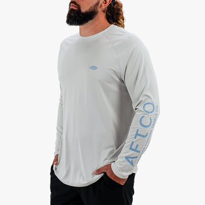 Mens AFTCO Men's Long Sleeve Sun Protection Shirt - Samurai by AFTCO