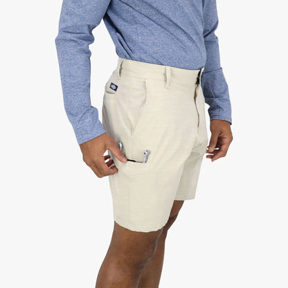 Mens AFTCO 365 Hybrid Stretch Chino Fishing Shorts