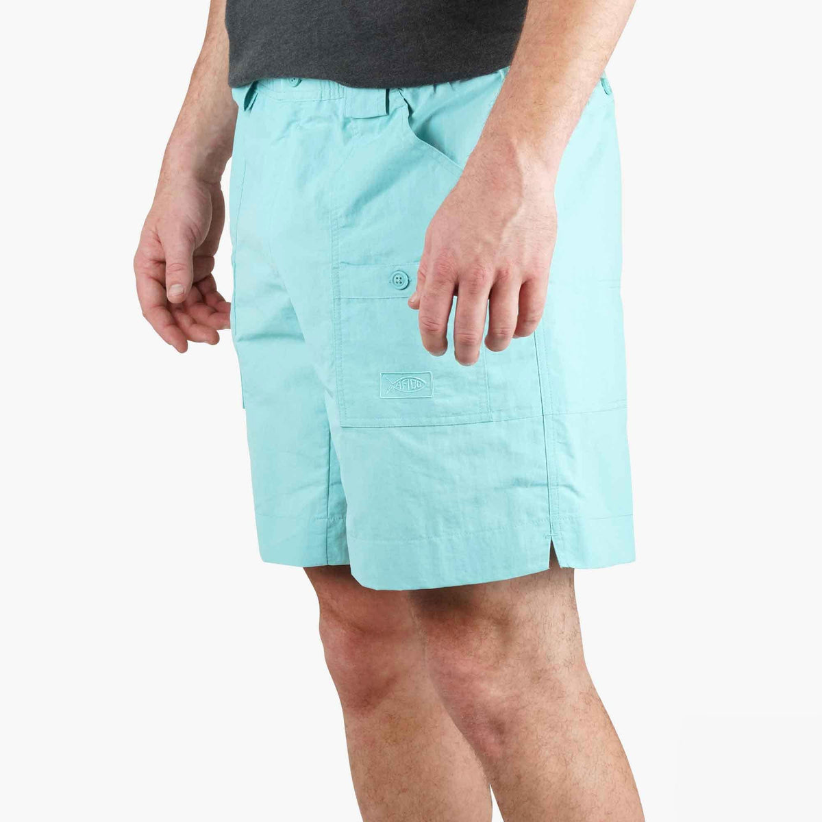 Mens AFTCO Original Mens Fishing Shorts Long - Classic Colors - AFTCO