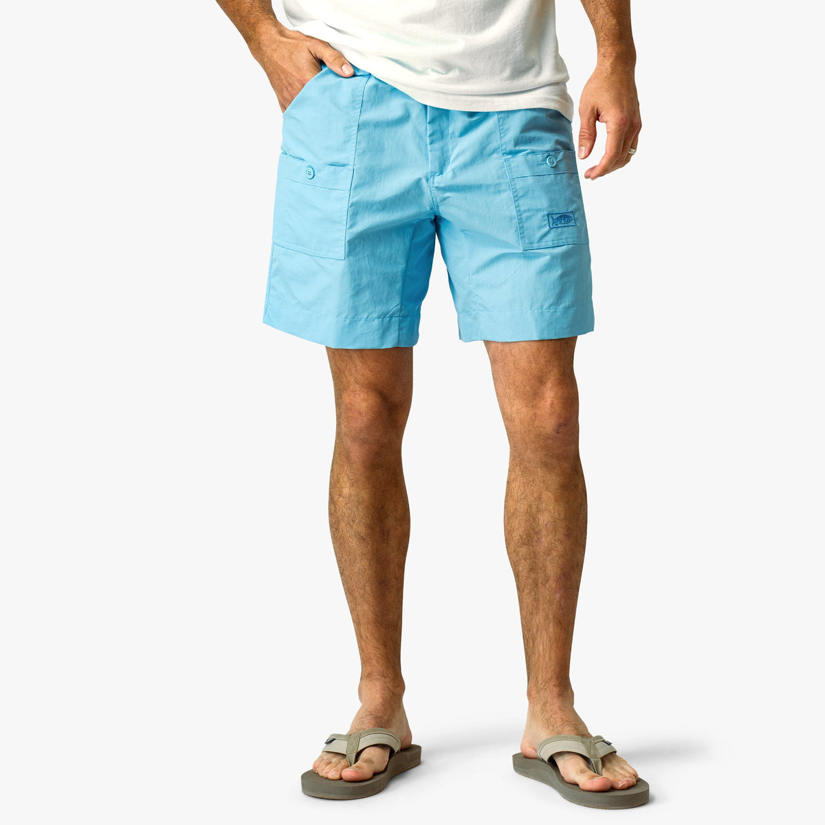 Mens AFTCO Original Mens Fishing Shorts Long - Classic Colors - AFTCO