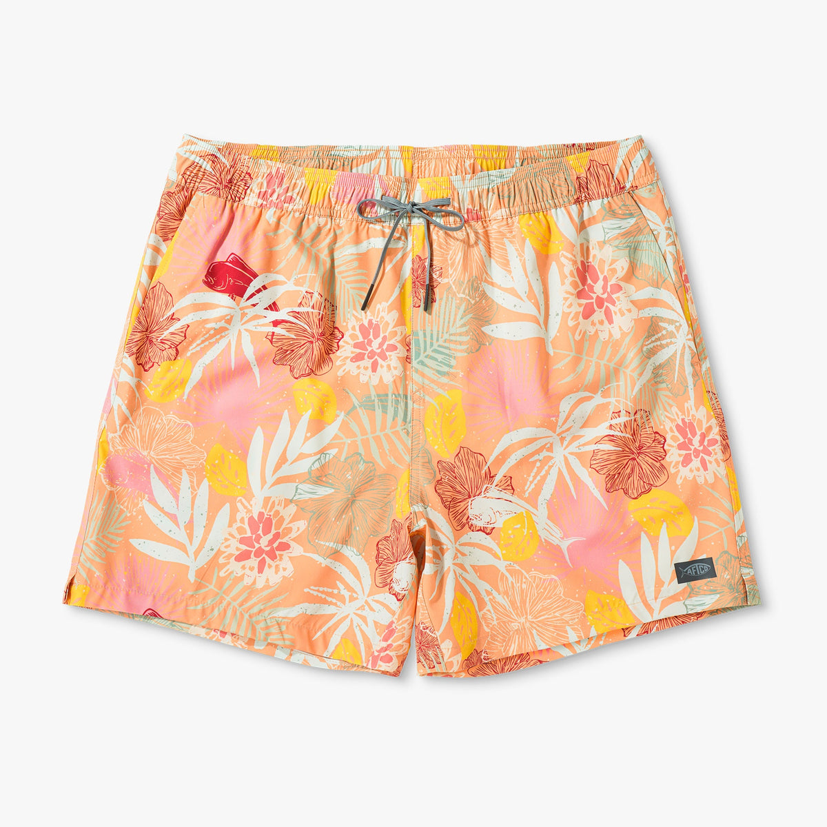 Mens AFTCO Strike Printed Swim Trunks