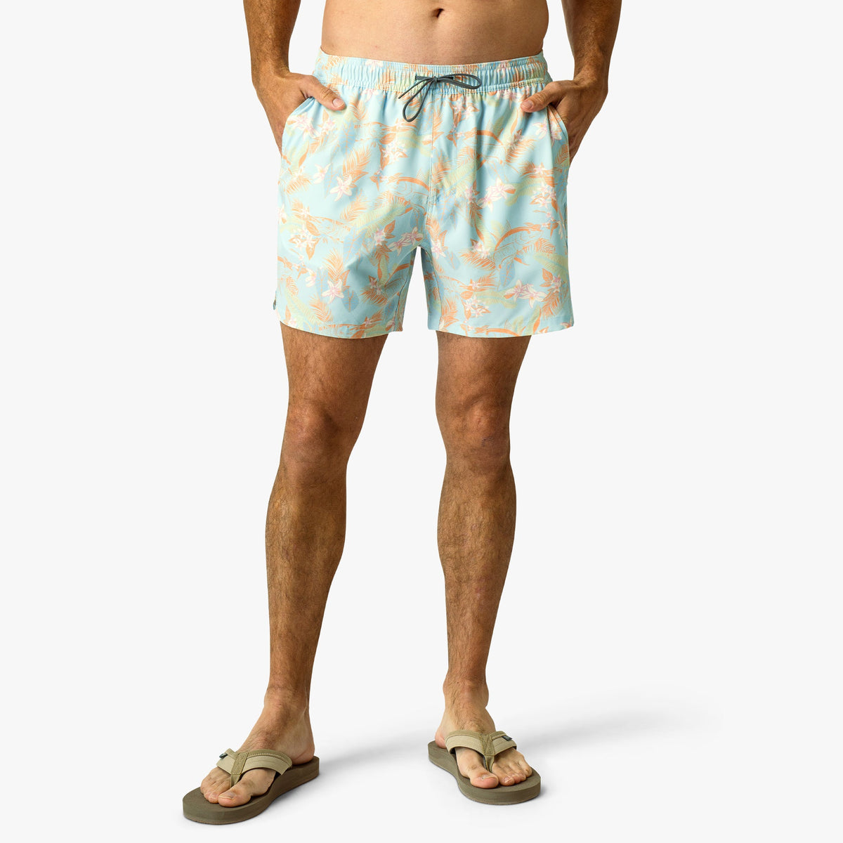 Mens AFTCO Strike Printed Swim Trunks