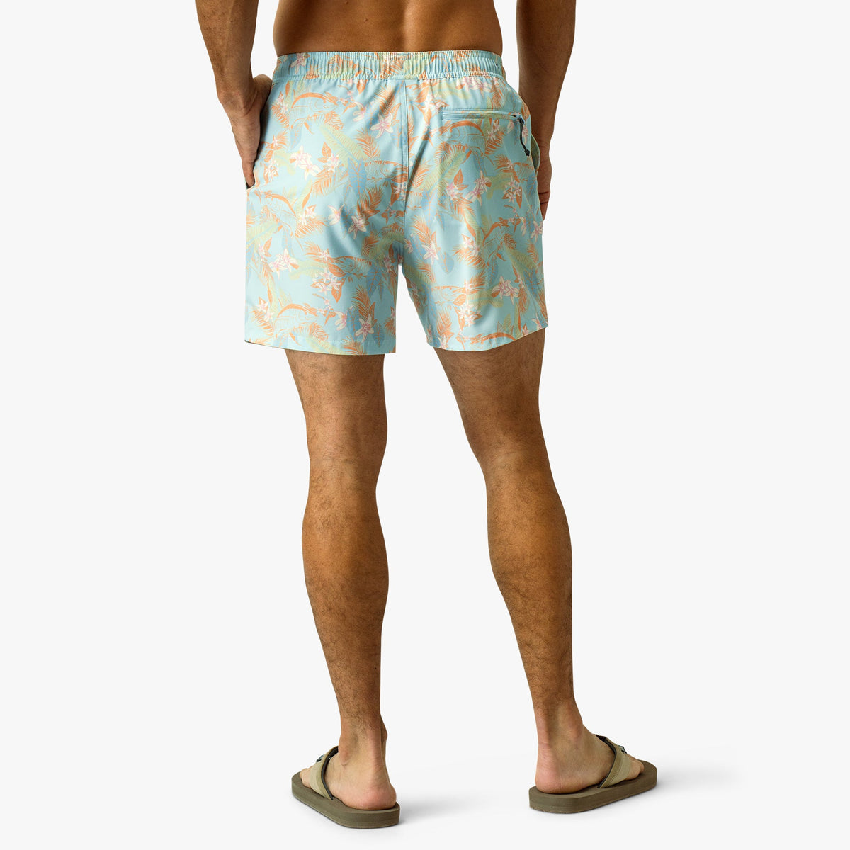 Mens AFTCO Strike Printed Swim Trunks