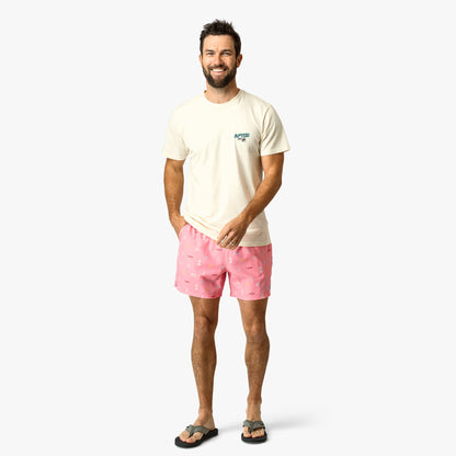 Mens AFTCO Strike Printed Swim Trunks