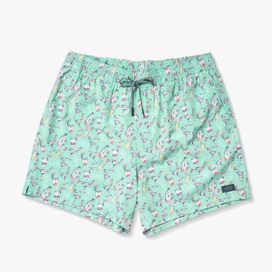 Mens AFTCO Strike Printed Swim Trunks