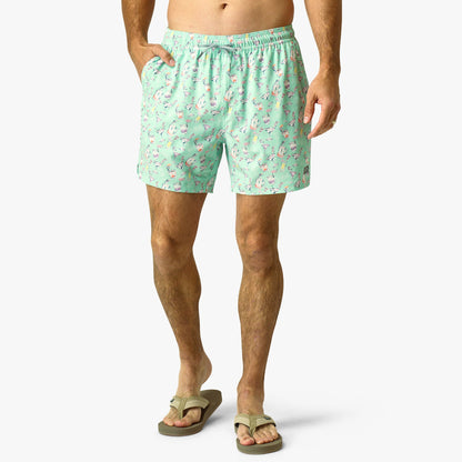 Mens AFTCO Strike Printed Swim Trunks
