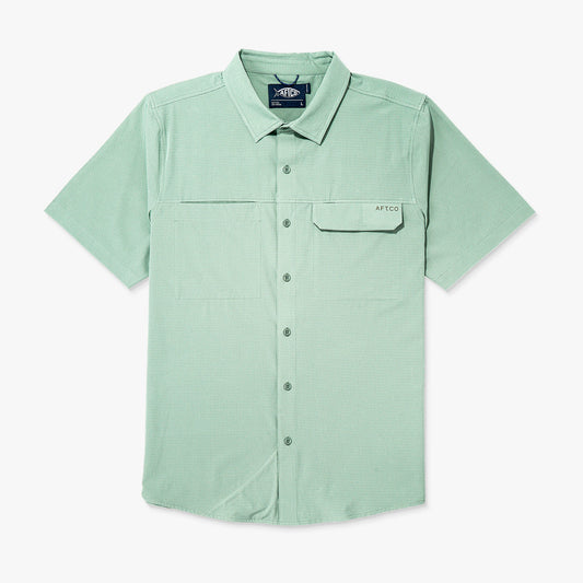 Mens AFTCO Air O Mesh SS Button Down Fishing Shirt