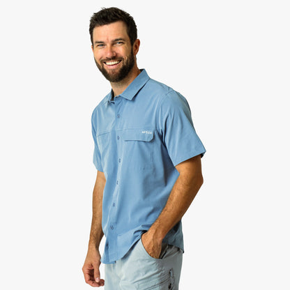 Mens AFTCO Air O Mesh SS Button Down Fishing Shirt