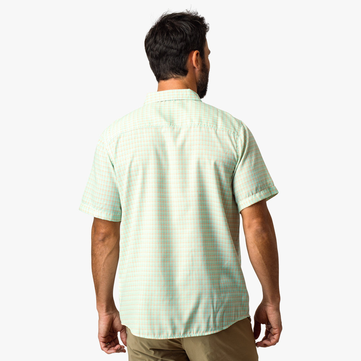Mens AFTCO Dorsal Short Sleeve Button Down Shirt