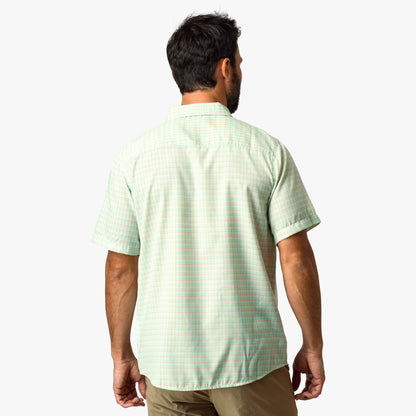 Mens AFTCO Dorsal Short Sleeve Button Down Shirt