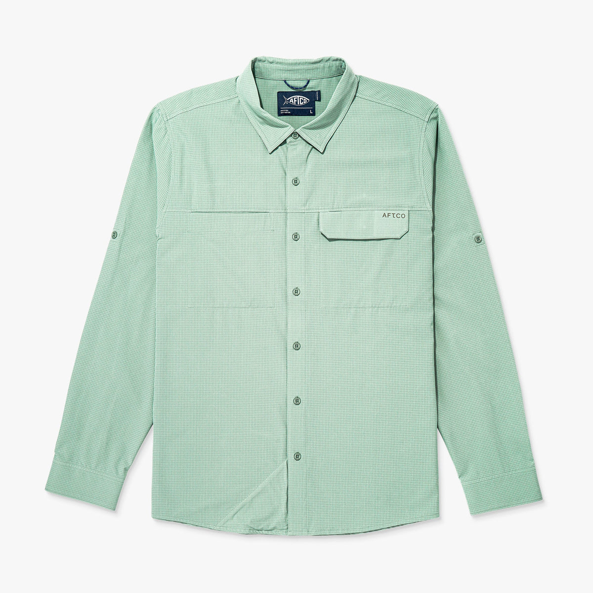 Mens AFTCO Air-O Mesh LS Fishing Button Up Shirts