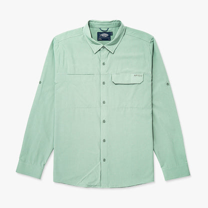 Mens AFTCO Air-O Mesh LS Fishing Button Up Shirts