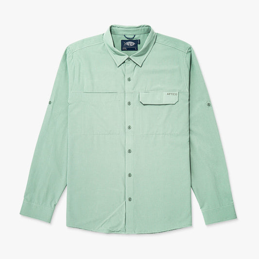 Mens AFTCO Air-O Mesh LS Fishing Button Up Shirts