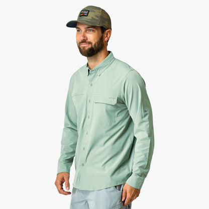 Mens AFTCO Air-O Mesh LS Fishing Button Up Shirts