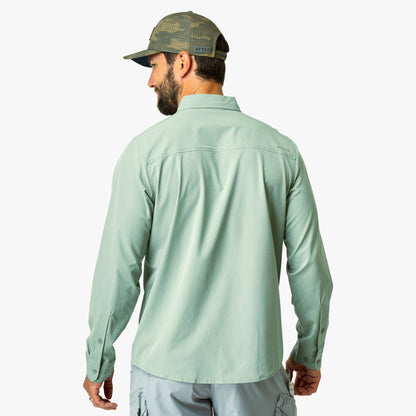 Mens AFTCO Air-O Mesh LS Fishing Button Up Shirts
