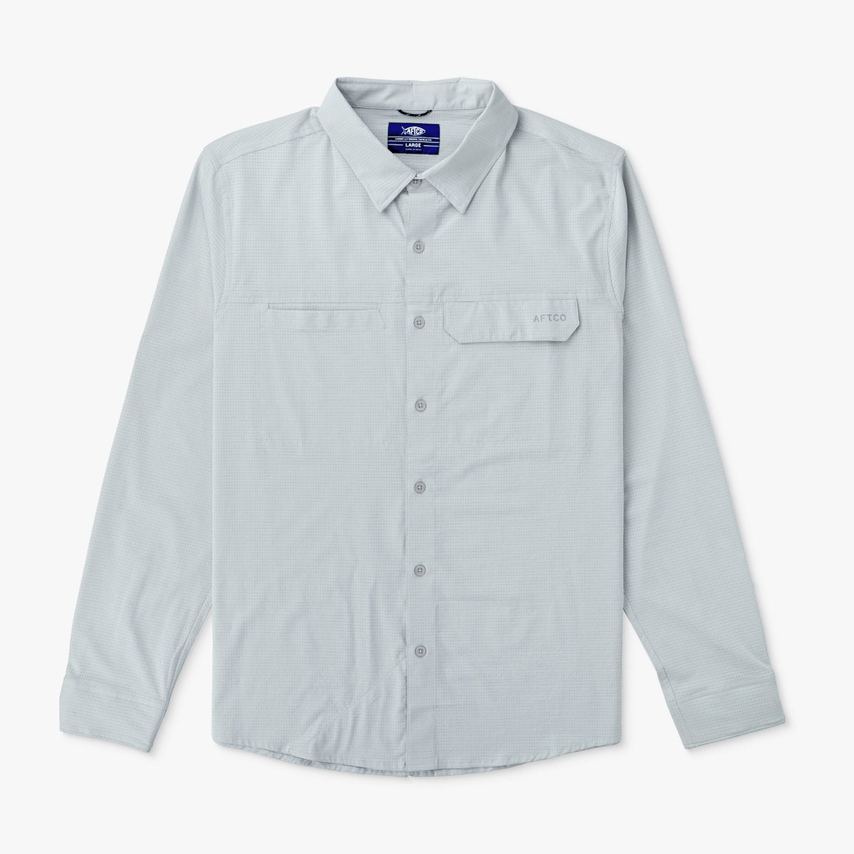 Mens AFTCO Air-O Mesh LS Fishing Button Up Shirts