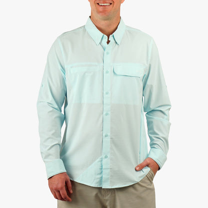 Mens AFTCO Air-O Mesh LS Fishing Button Up Shirts