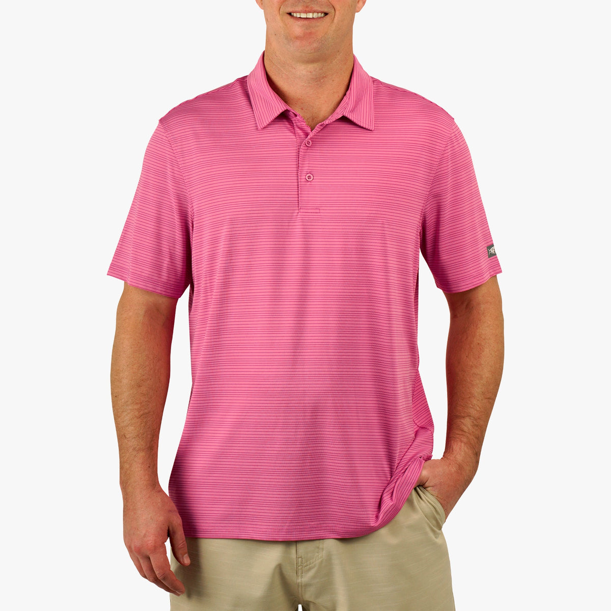 Mens AFTCO Link Performance Polo