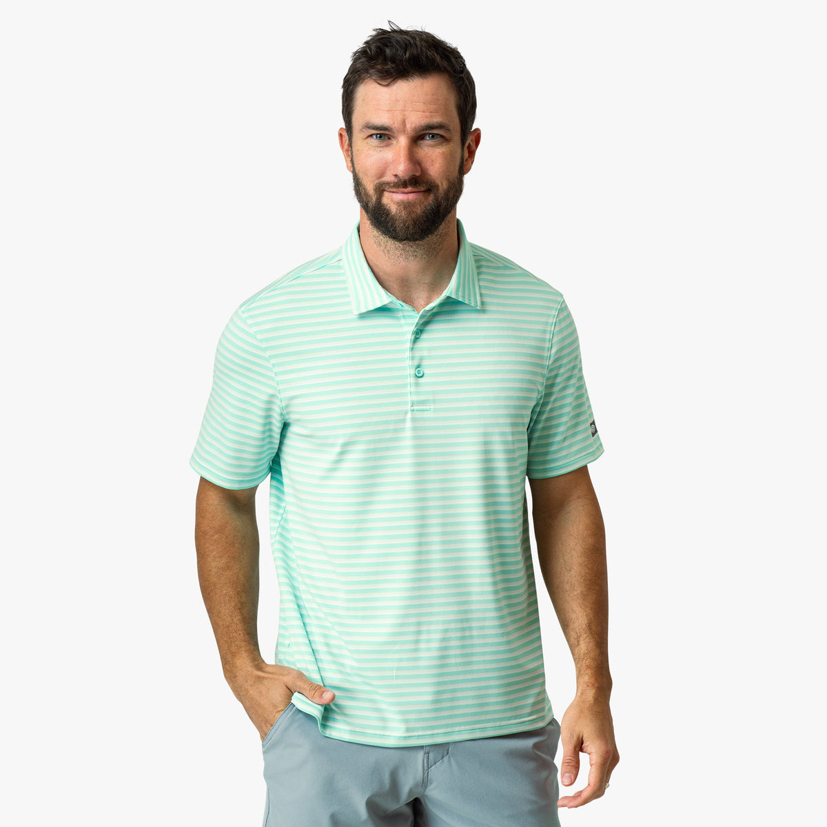 Mens AFTCO Link Performance Polo