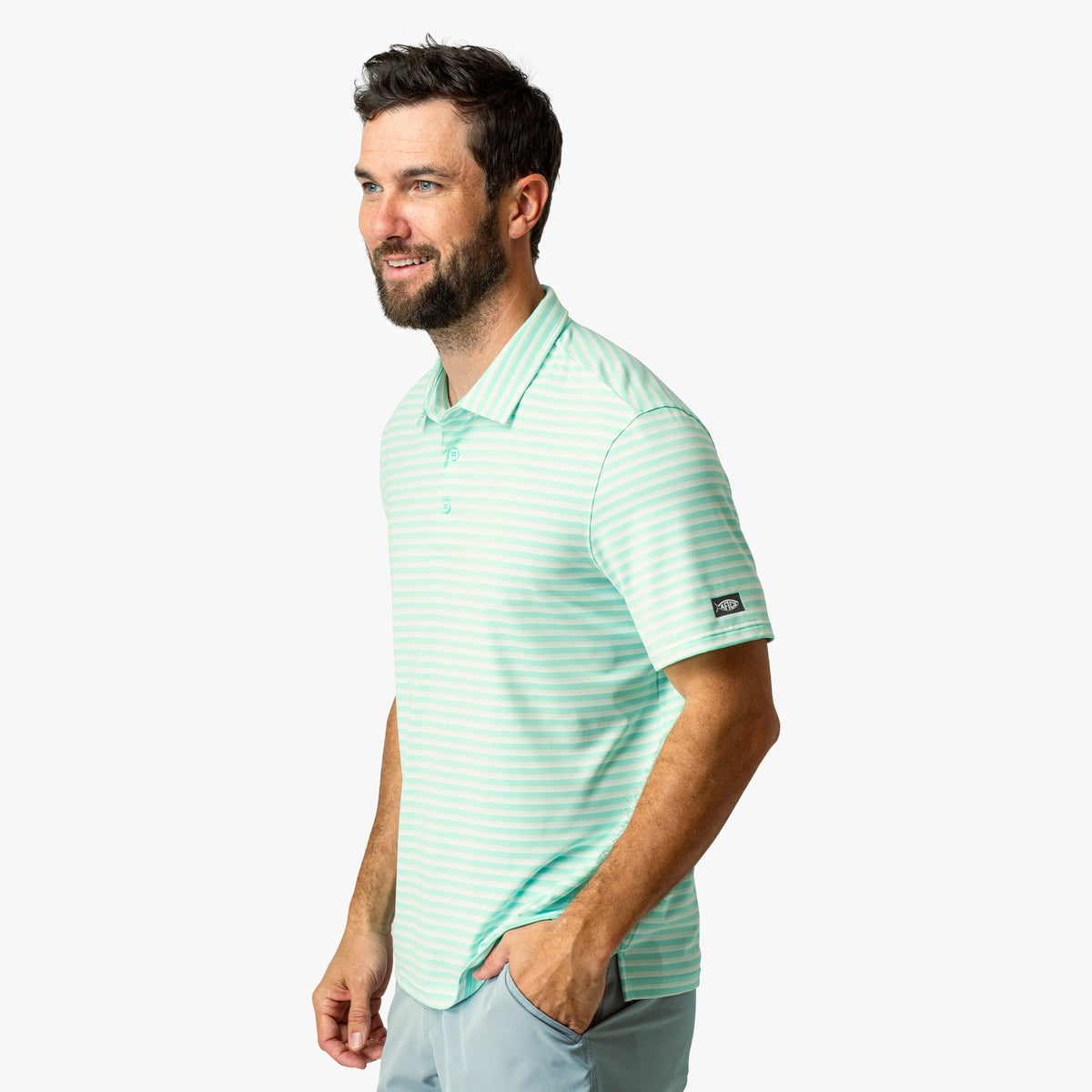 Mens AFTCO Link Performance Polo