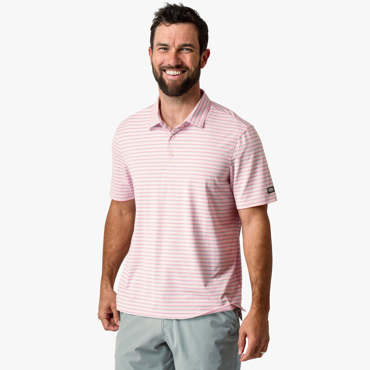 Mens AFTCO Link Performance Polo