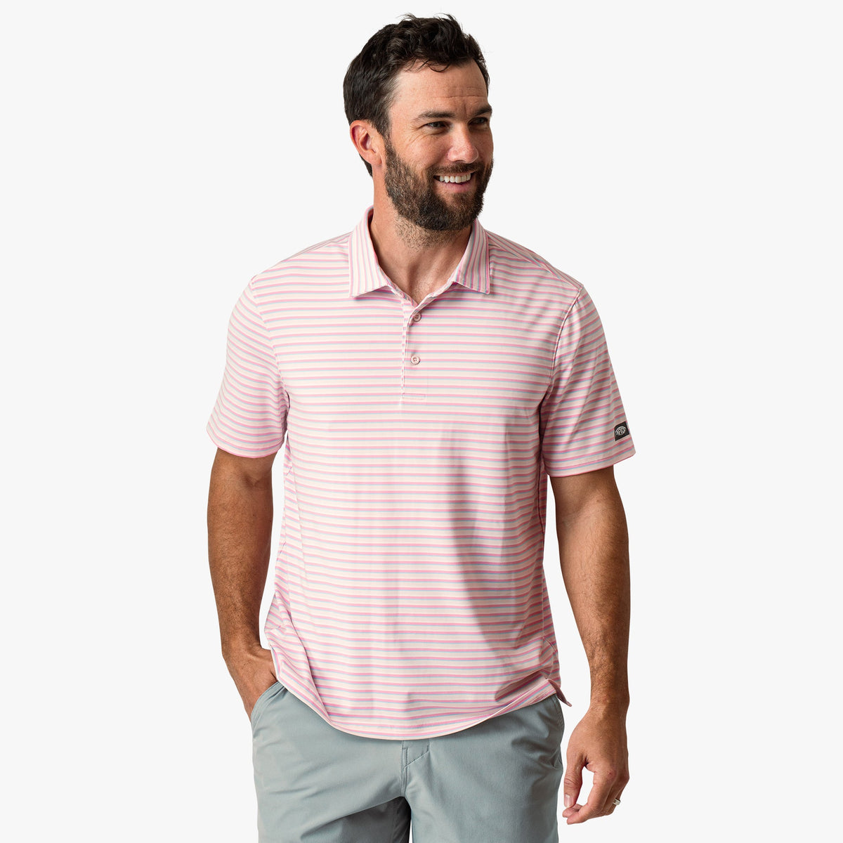 Mens AFTCO Link Performance Polo