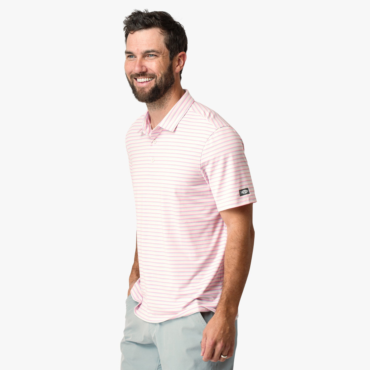 Mens AFTCO Link Performance Polo