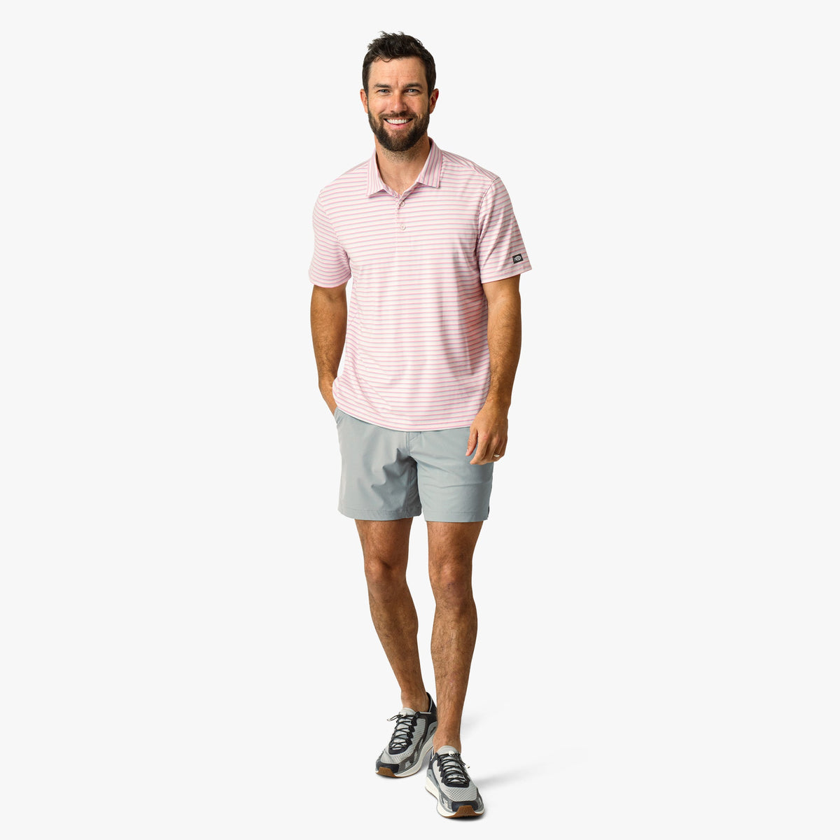 Mens AFTCO Link Performance Polo