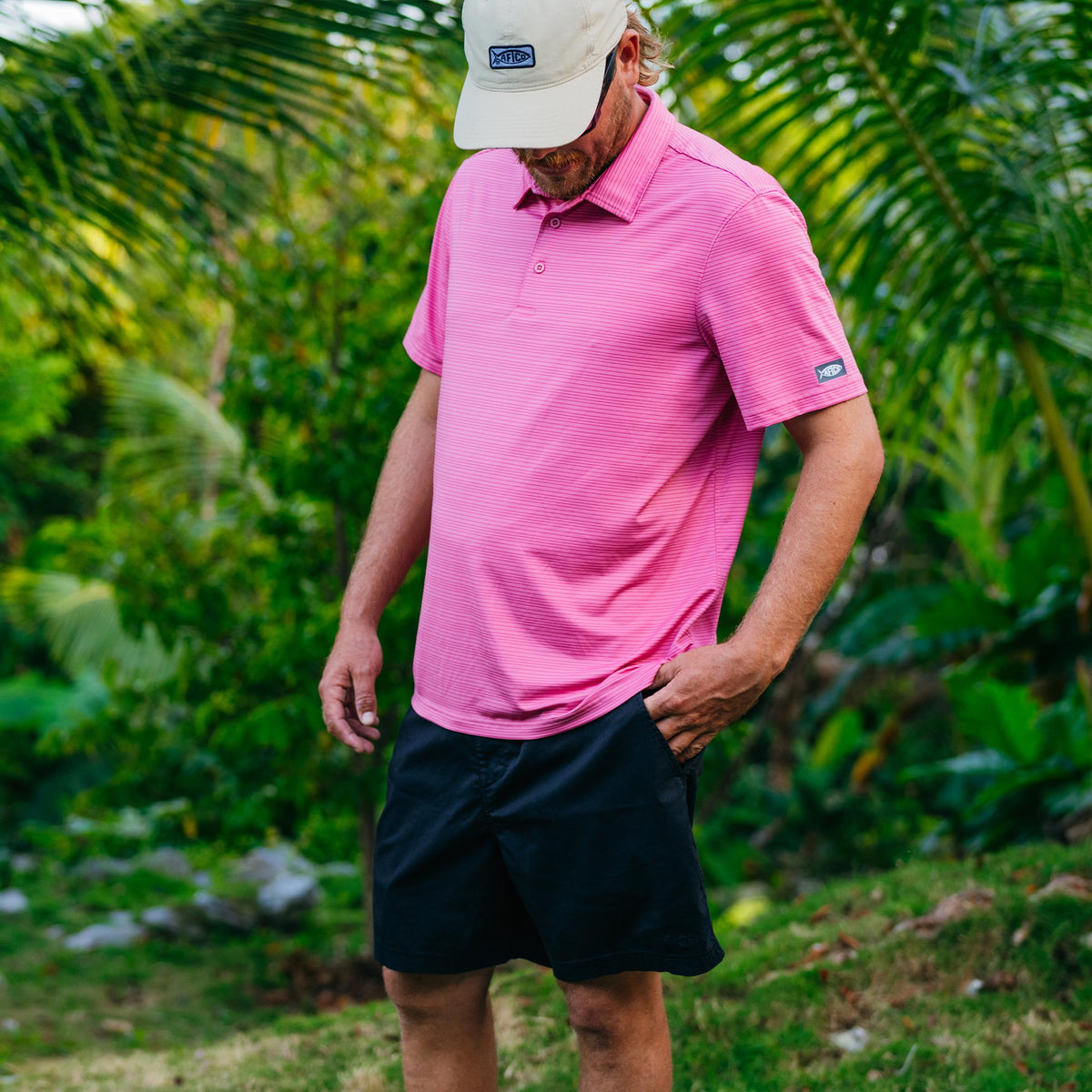 Mens AFTCO Link Performance Polo