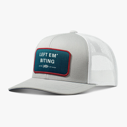 Mens AFTCO Left Em' Biting Fishing Trucker Hat