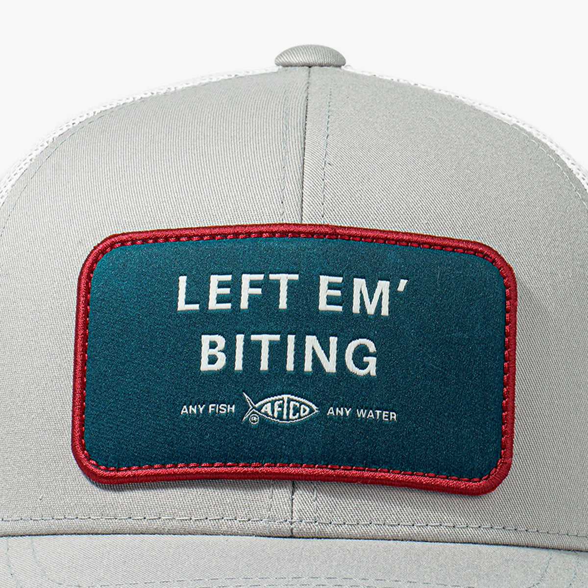 Mens AFTCO Left Em' Biting Fishing Trucker Hat