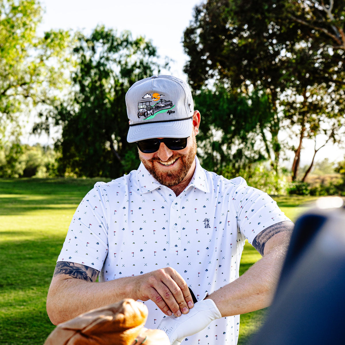 Mens AFTCO Fairwaves Trucker Hat