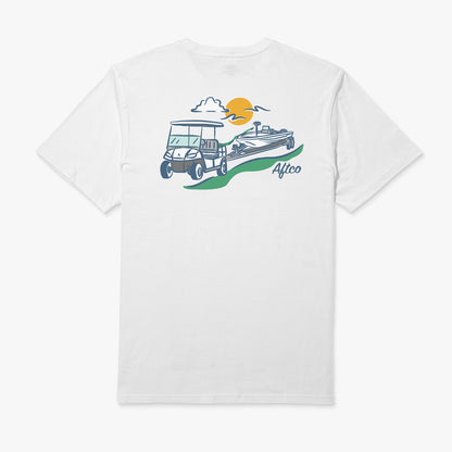Mens AFTCO Fairwaves Trailer SS T-Shirt