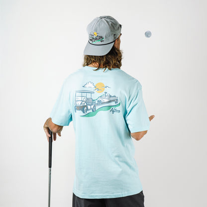 Mens AFTCO Fairwaves Trailer SS T-Shirt