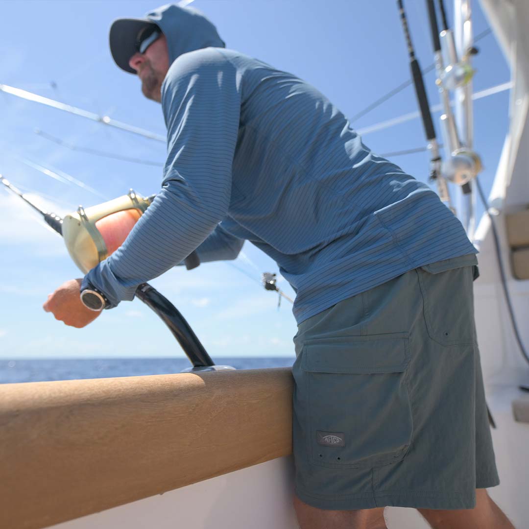 Mens AFTCO Deckhand Fishing Shorts