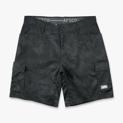Mens AFTCO Deckhand Camo Fishing Cargo Shorts